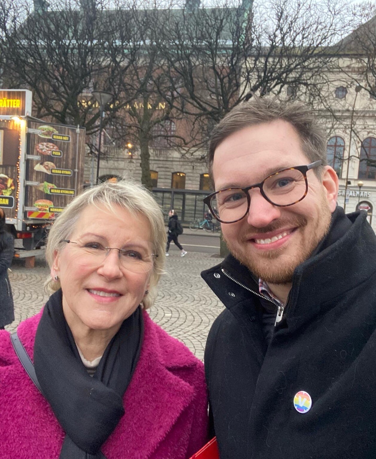 Jag och förre utrikesministern Margot Wallström 